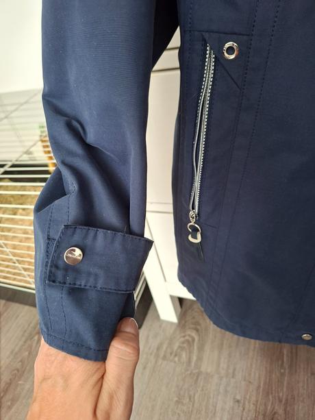 Tmavomodra bunda parka neprefukajuca, street one,m