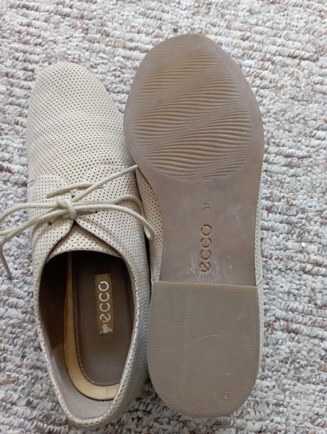 Kožené poltopánky, ecco,37