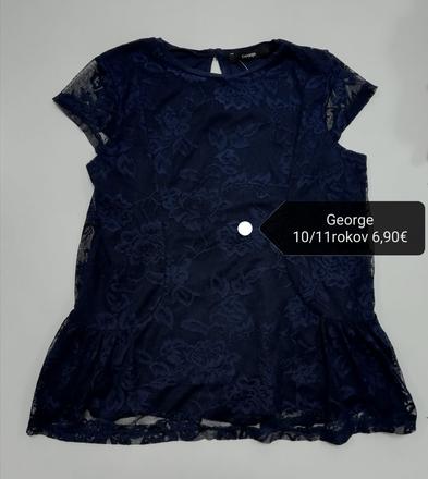 Čipkovaná modrá blúzka, george,146