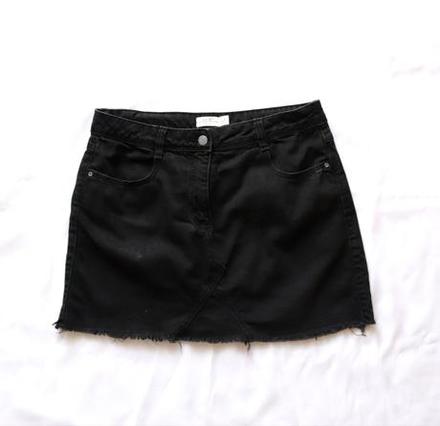 Čierna rifľová sukňa, ovs,m