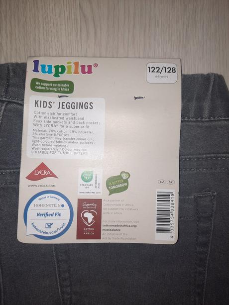 Nové džegíny, lupilu,122 / 128