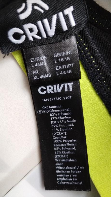 Športová podprsenka, crivit,l
