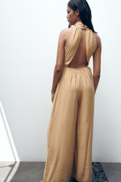 Béžový overal zara, zara,l