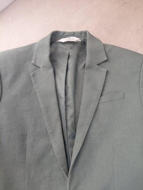 Raz oblečené sako- príjemná zelená farba-158, 158