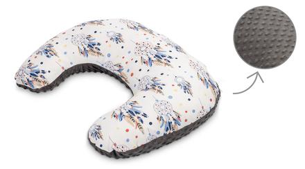 Sensillo vankúš na dojčenie minky šedý lapače snov,