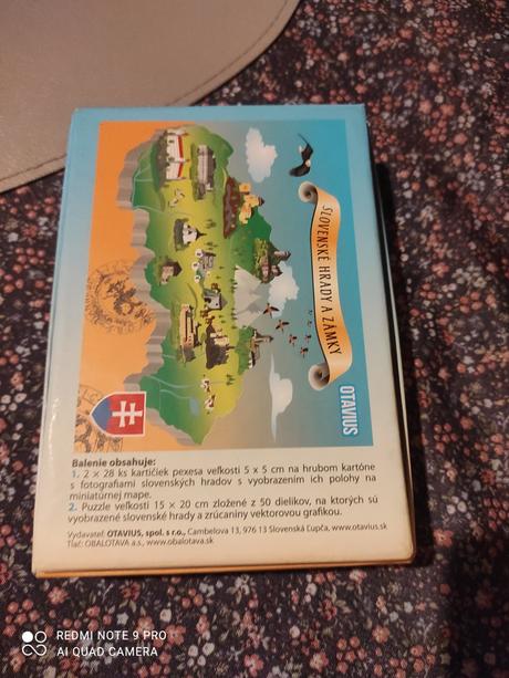 Pexeso a puzzle slovenské hrady a zámky, 