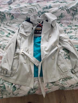 Jarný kabát super dry, superdry,40