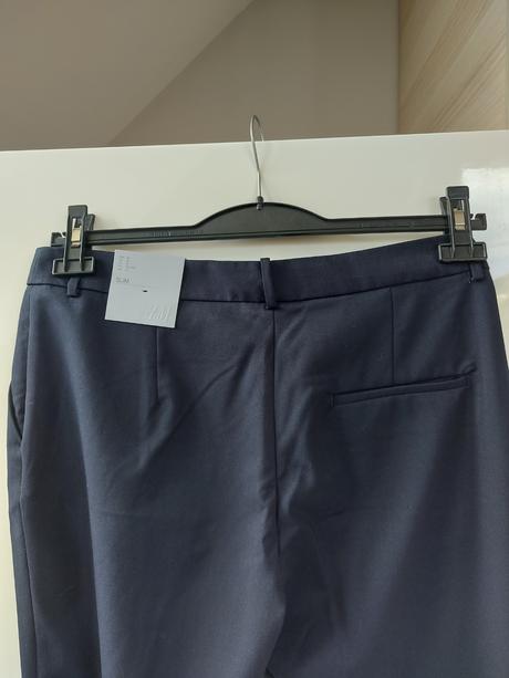 Kostýmové nohavice - slim, h&m,40