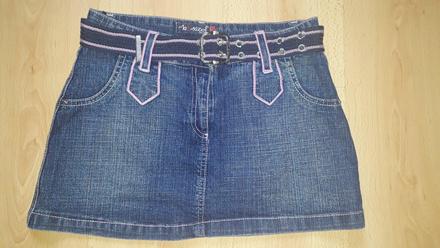 Riflová minisukňa, s