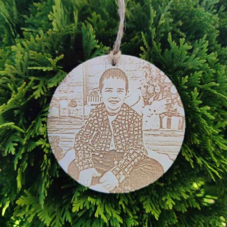 Vianočná ozdoba z fotky,