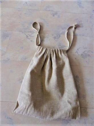 Naturálna ľanová taštička,