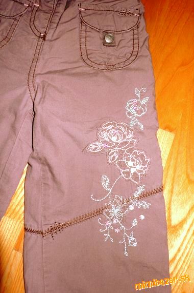 Vyšívané nohavice, next,74
