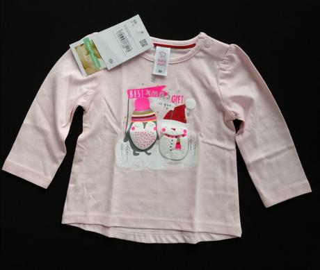 Vianocne tričko c&a bio cotton, 68 / 92