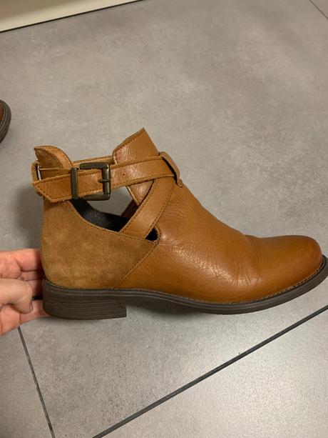 Kožené kotníkové chelsea čižmy, 40