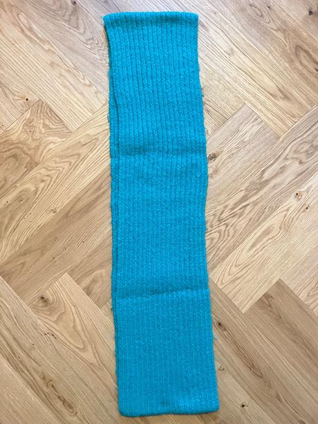 Handmade tyrkysový šál, 