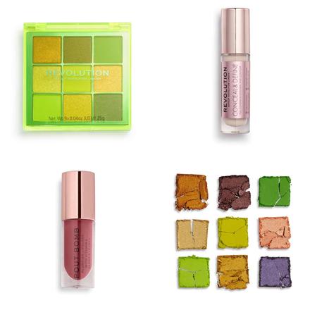 Paleta 9 očných tieňov, korektor & lesk, 