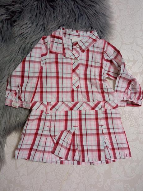 Dievčenské kockované šaty h&m, h&m,74