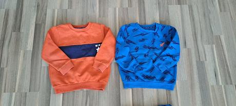 Mikiny f&f (2 ks modrá a oranžová), veľ. 110, f&f,110