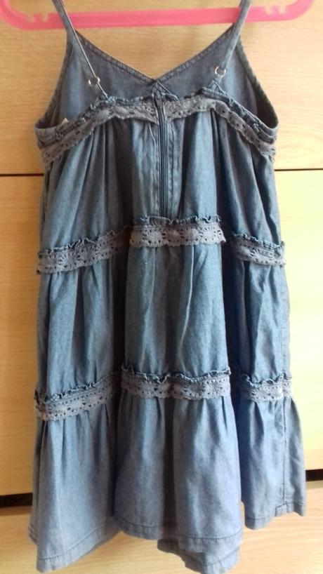 Rifľové šaty, h&m,122