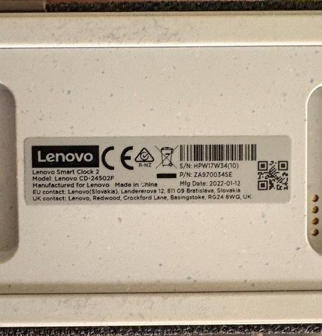 Google asistent - lenovo smart clock 2 + dock, 
