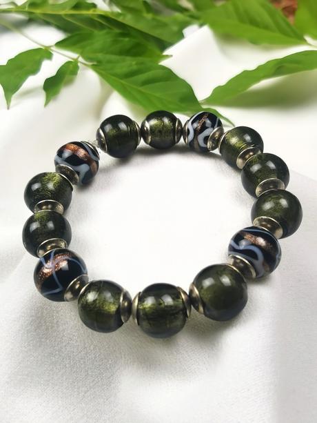 Murano millefiori - náramok z muránskeho skla,