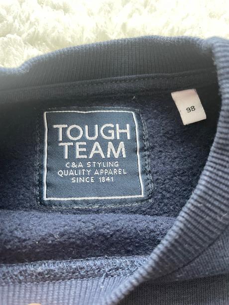 Tmavomodra mikina zimne dinosaury, c&a,98