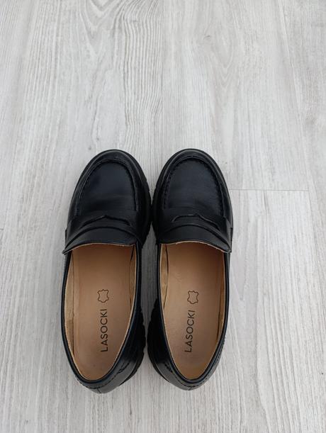 Kožené mokasiny, lasocki,37