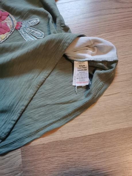 Tričko s vtáčikom + legíny, next,116