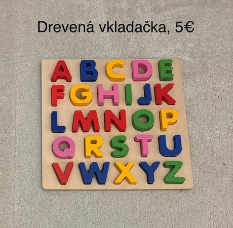 Drevená vkladačka, 