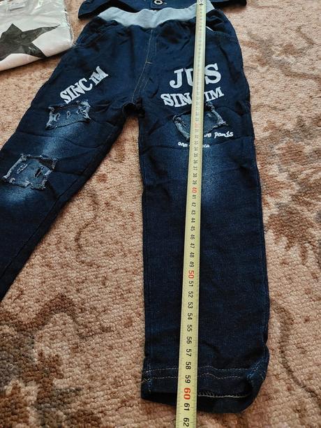 Riflová súprava s tričkom, denim,104