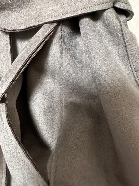 Semišové sivé sako na uviazanie opaskom zn. orsay, orsay,l / m