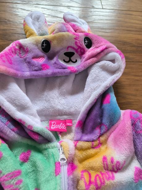 Barbie teplý overal 110/116, barbie,110