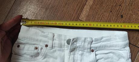 Biele riflové slim šortky zara, zara,134