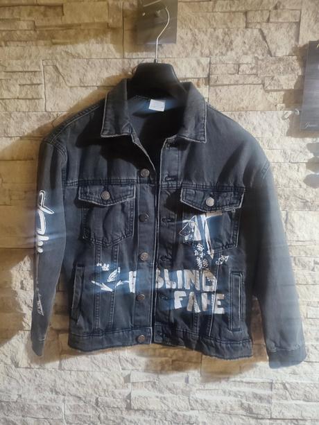 Riflová bunda, zara,140