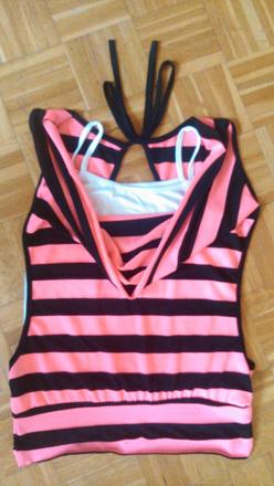 Neonove tricko v dvojitom vzhlade, s