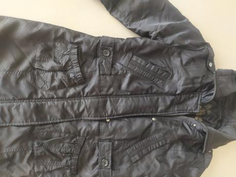 C296 bunda cierna predlzena s, s