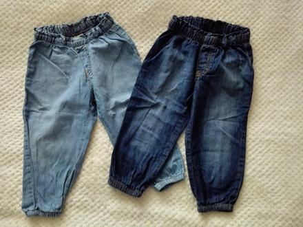 2 pack tenuckych rifli 86/92, h&m,86