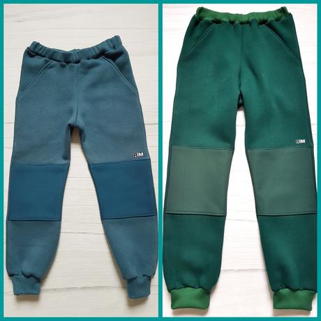 Softshelláky, tepláky so softshellovými záplatami, 86 - 152