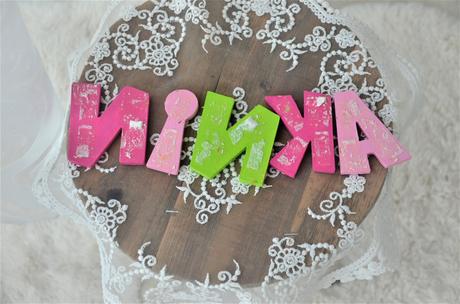 Drevený nápis-písmenká,