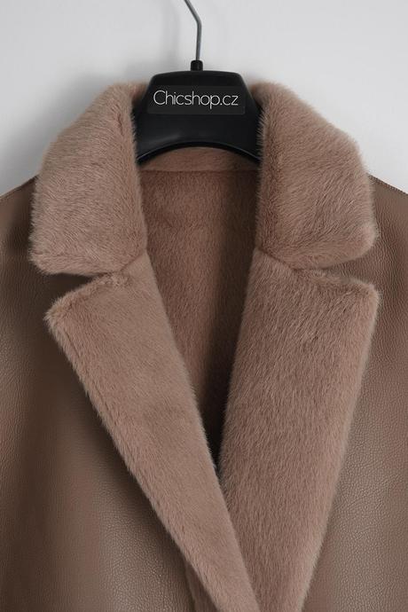 Stylovy kozeny kabat obojstranny, m