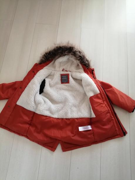 Bundička zimna pre chlapcov, oranzova vel. 122, primark,122