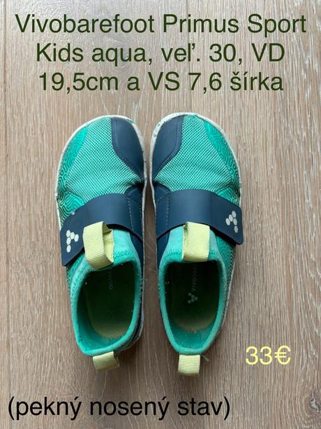 Vivobarefoot primus topánky, veľ. 30, vivobarefoot,30