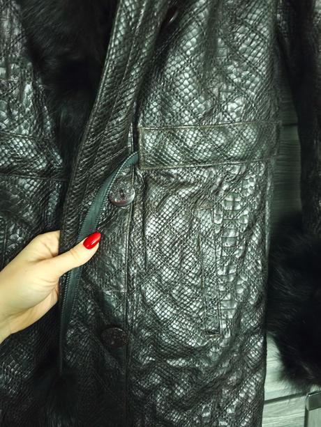 Kozeny kabat s pravou kozusinou, m