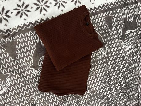 Pletený komplet set, m