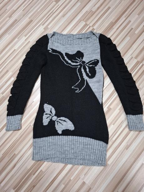 Dámsky sveter s mašľami, s