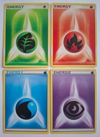 Pokémon karty energy,