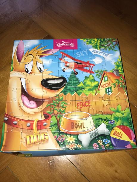 Puzzle - pes / dog - náučné , anglické, 