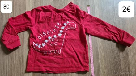 Tričko s dlhým rukávom, 80