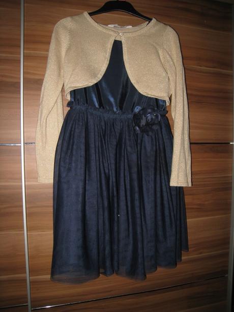 Príležitostné / slávnostné šaty s bolerkom, h&m,128