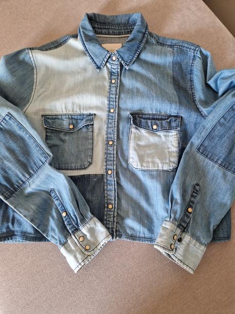 Džínsová košeľa, h&m,l